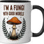 Taza cerámica para recolección de hongos morelos negro/blanco