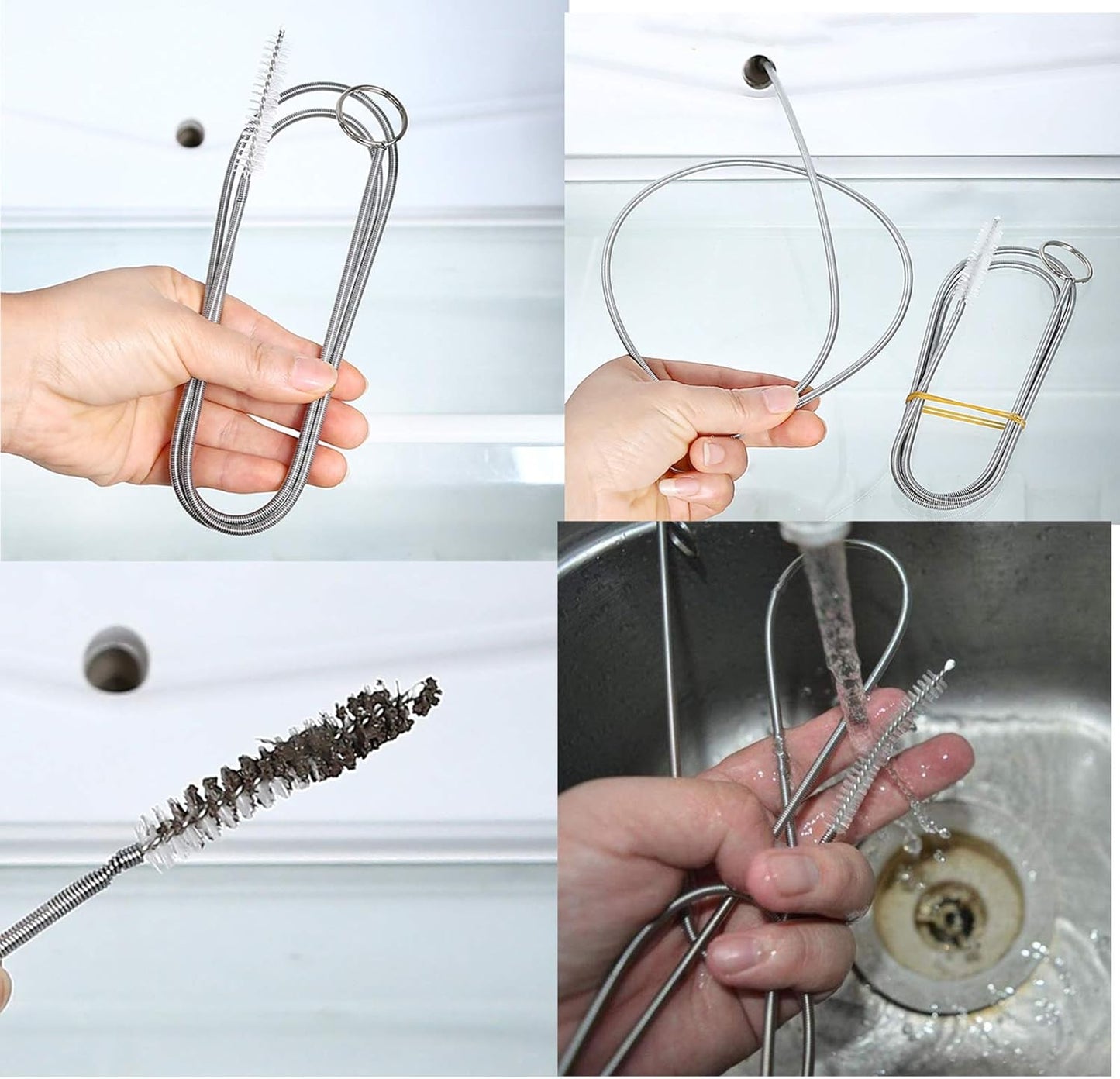 2 Pzas Cepillo Tubo 60pulg Acero Inox y Nailon