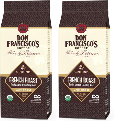 Café molido orgánico Don Francisco's tostado oscuro bolsa de 10 oz