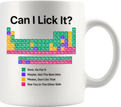 Taza de cerámica periodic table amantes de la ciencia