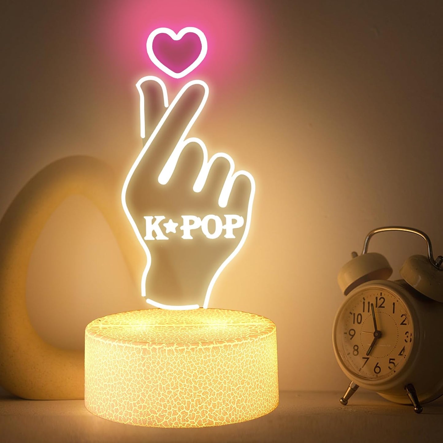 Luz Nocturna Decorativa Kpop para Niña con Tema Idol