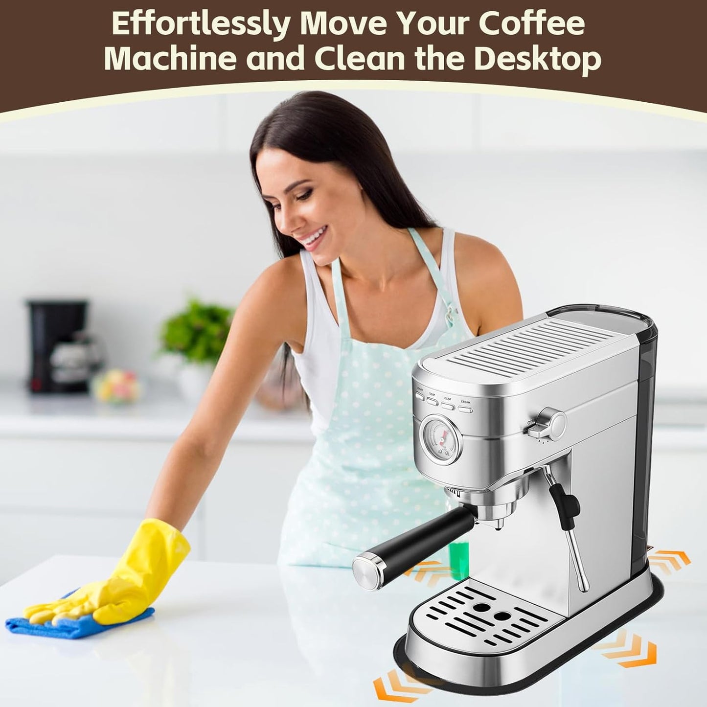 Alfombrilla deslizante para cafetera espresso CASABREWS CM5418