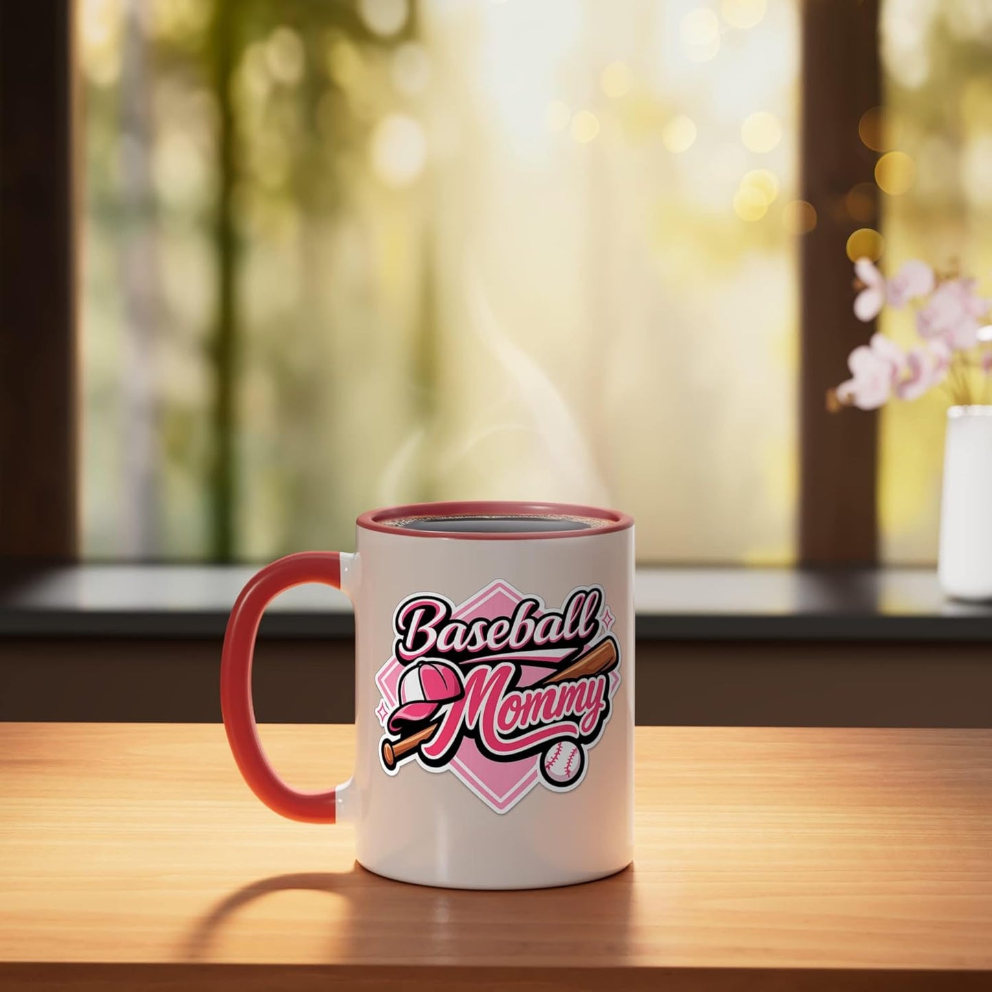 Taza Cerámica Diseño Juego Día Rosa con Letras