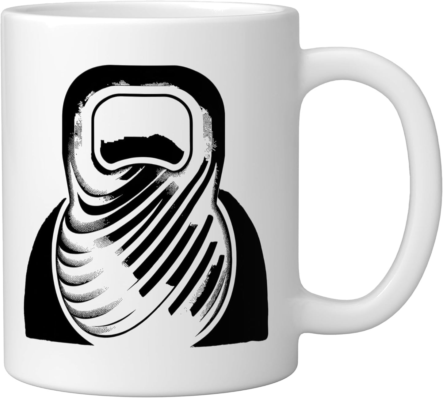 Taza Cerámica para Entrenamiento con Kettlebell Blanco