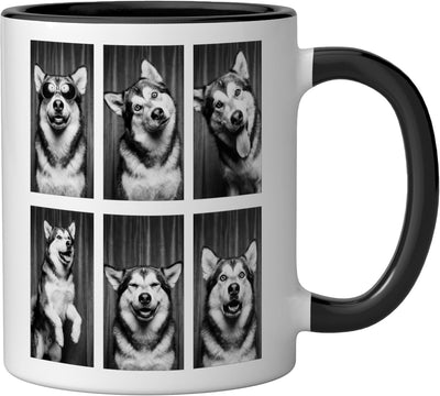 Taza Cerámica Perro Fotografía Negro/Blanco