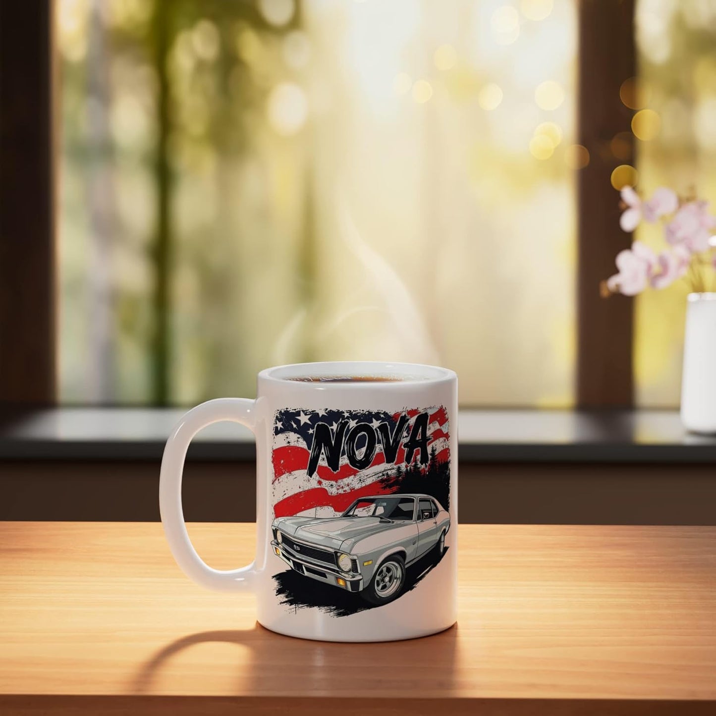 Taza de cerámica Nova SS bandera americana clásica