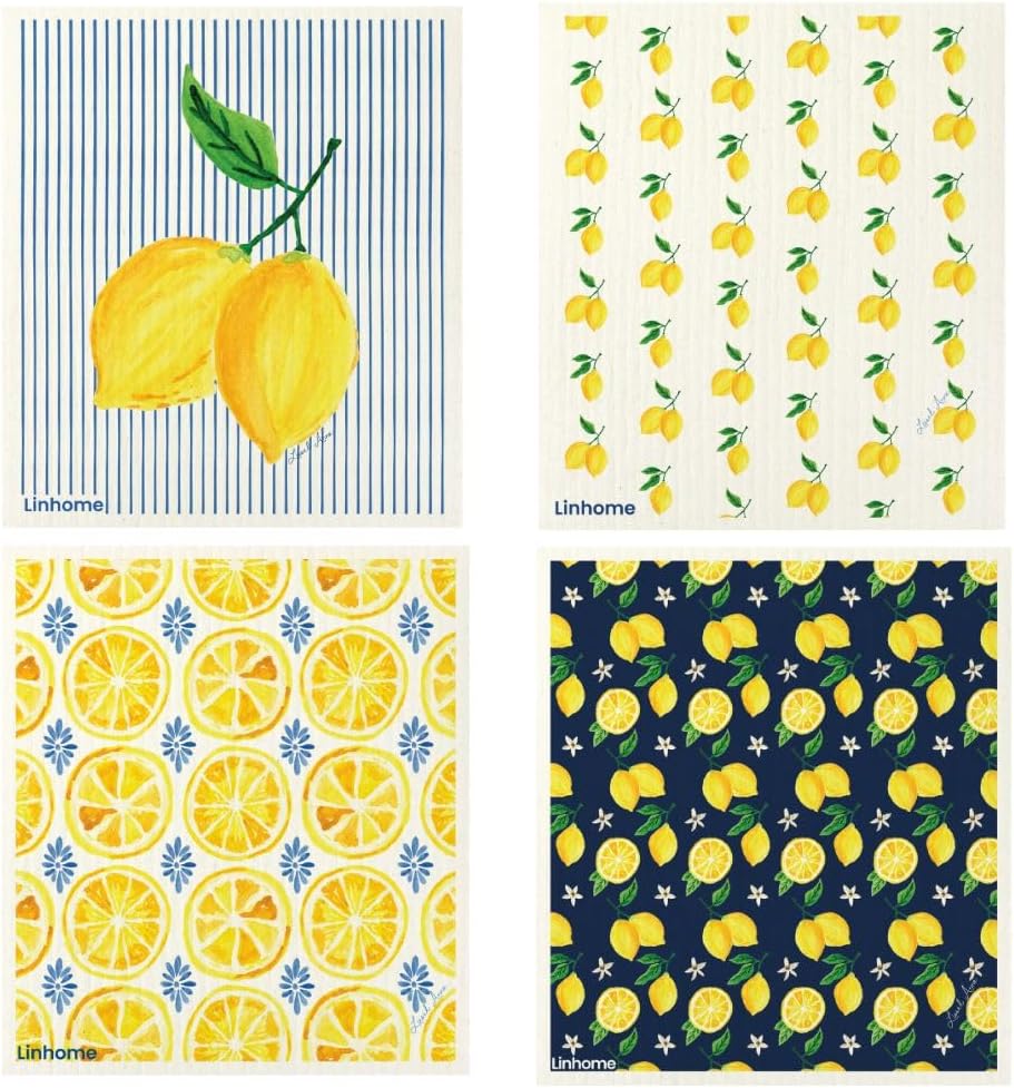 Paño cocina reutilizable súper absorbente 4 pzas