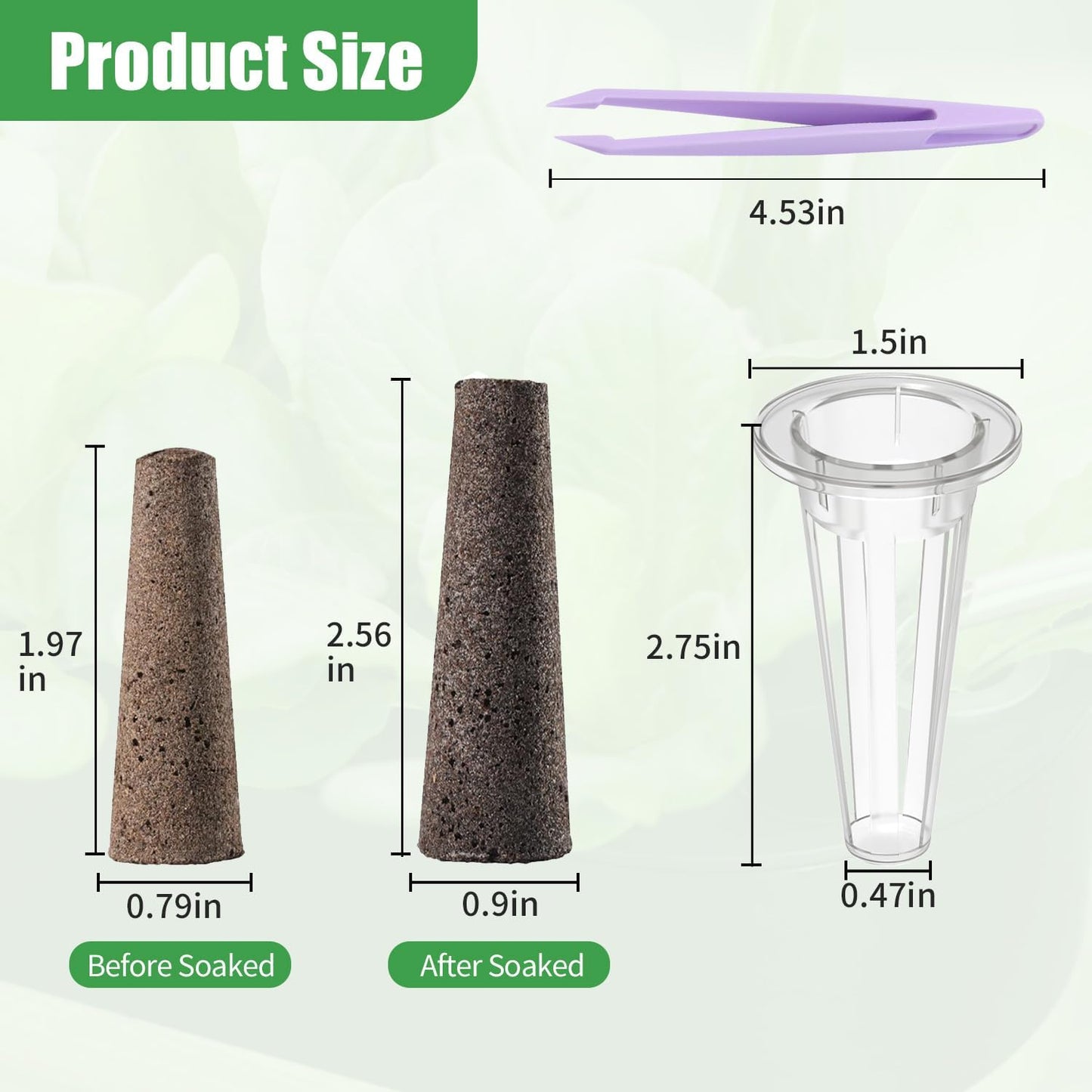 Kit cultivo hidropónico 101 pzas 80 esponjas 20 cestas