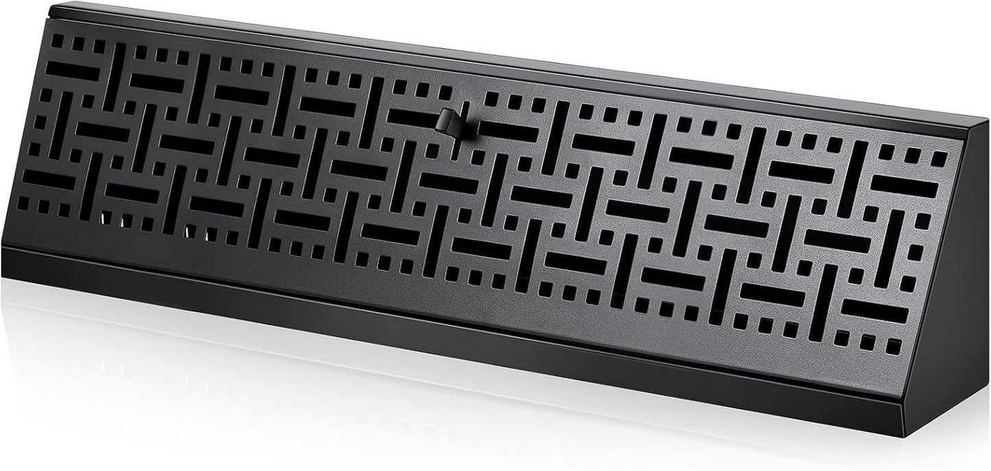 Difusor zócalo 18pulg cubierta ventilación negra para hogar