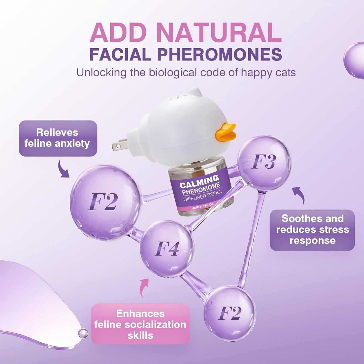 Difusor feromonas calmante para gatos reduce ansiedad