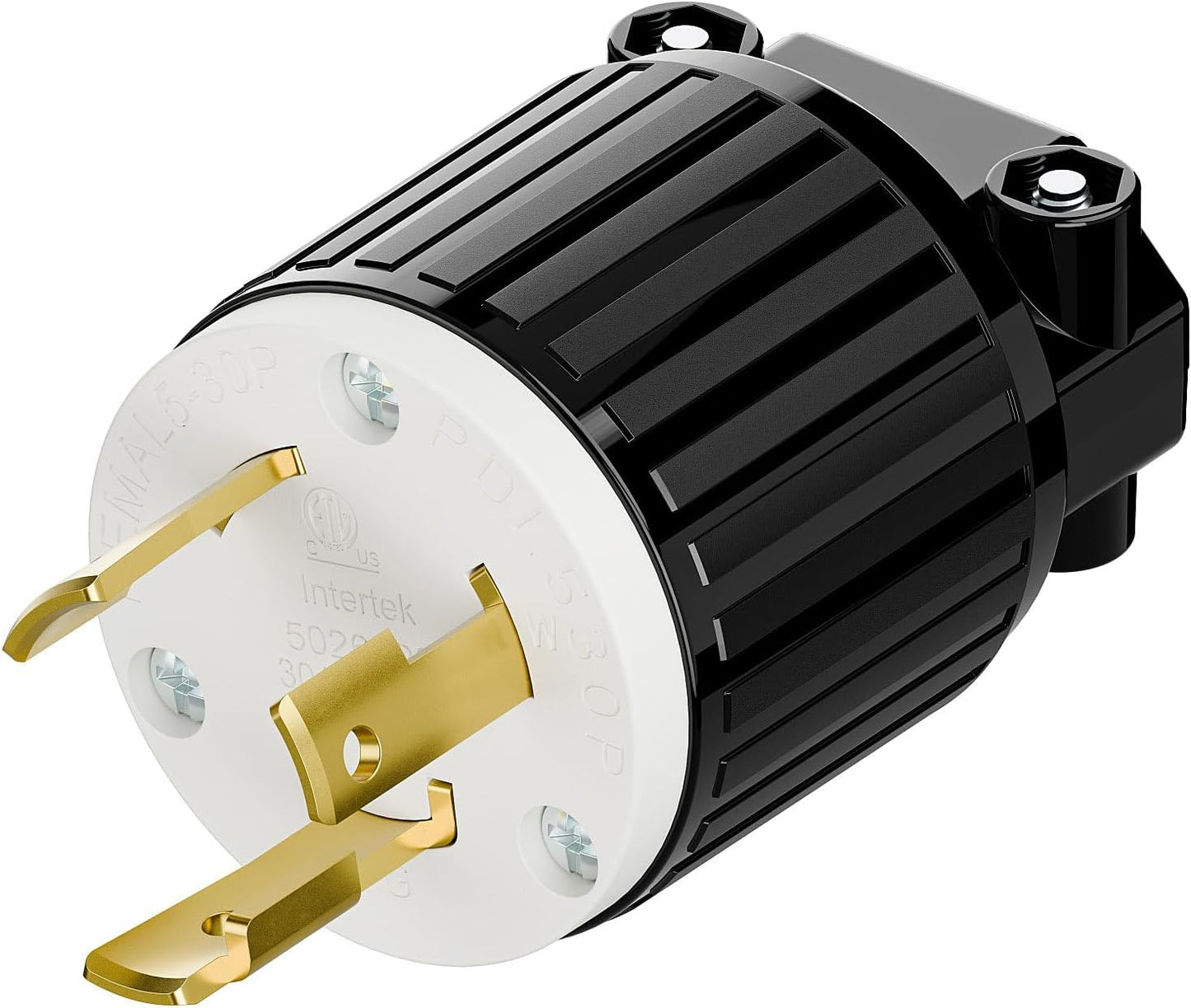 Enchufe NEMA L5-30P macho Twist Lock 30A 125V certificado ETL