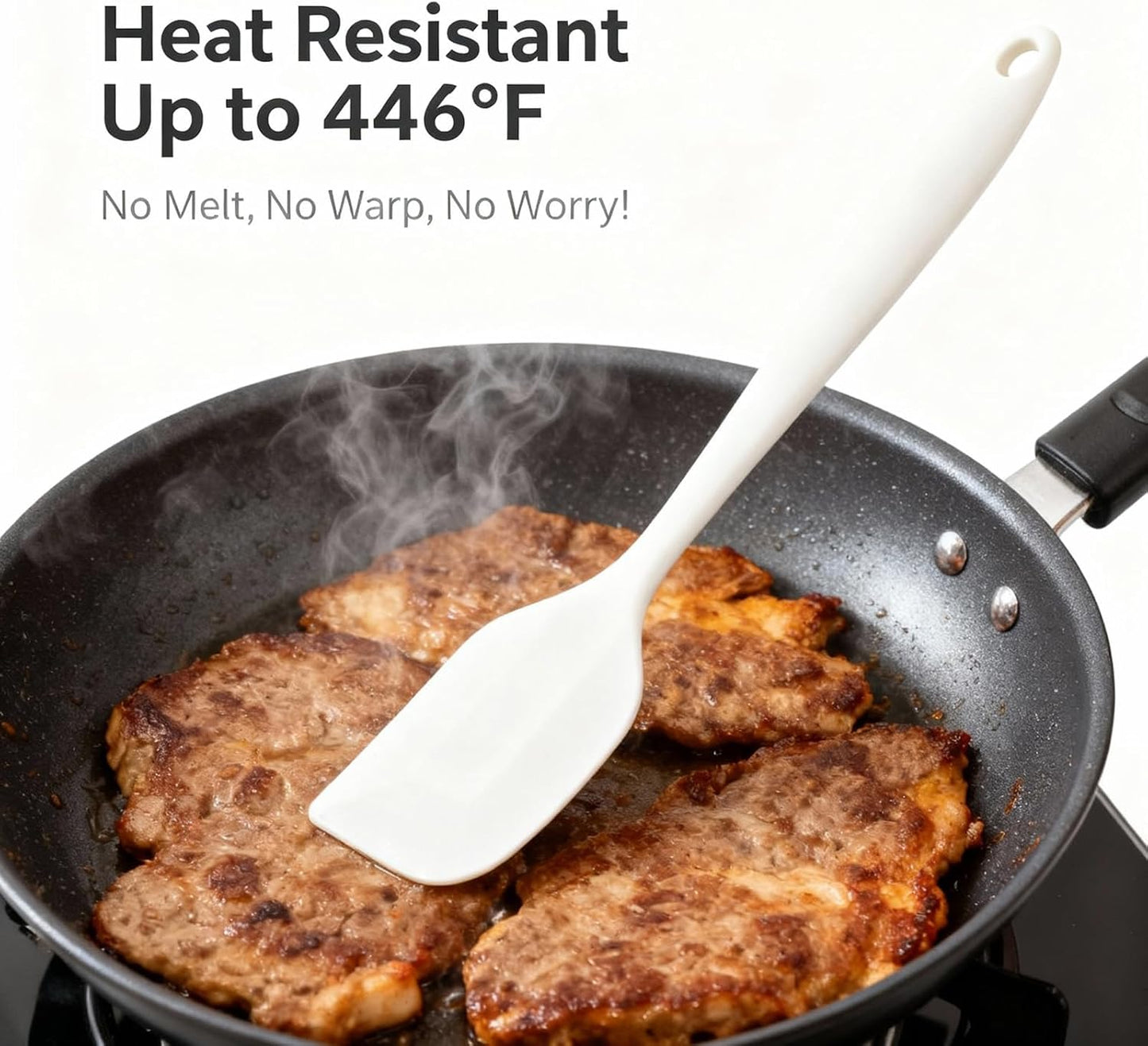Espátula de silicona flexible para cocina resistente al calor
