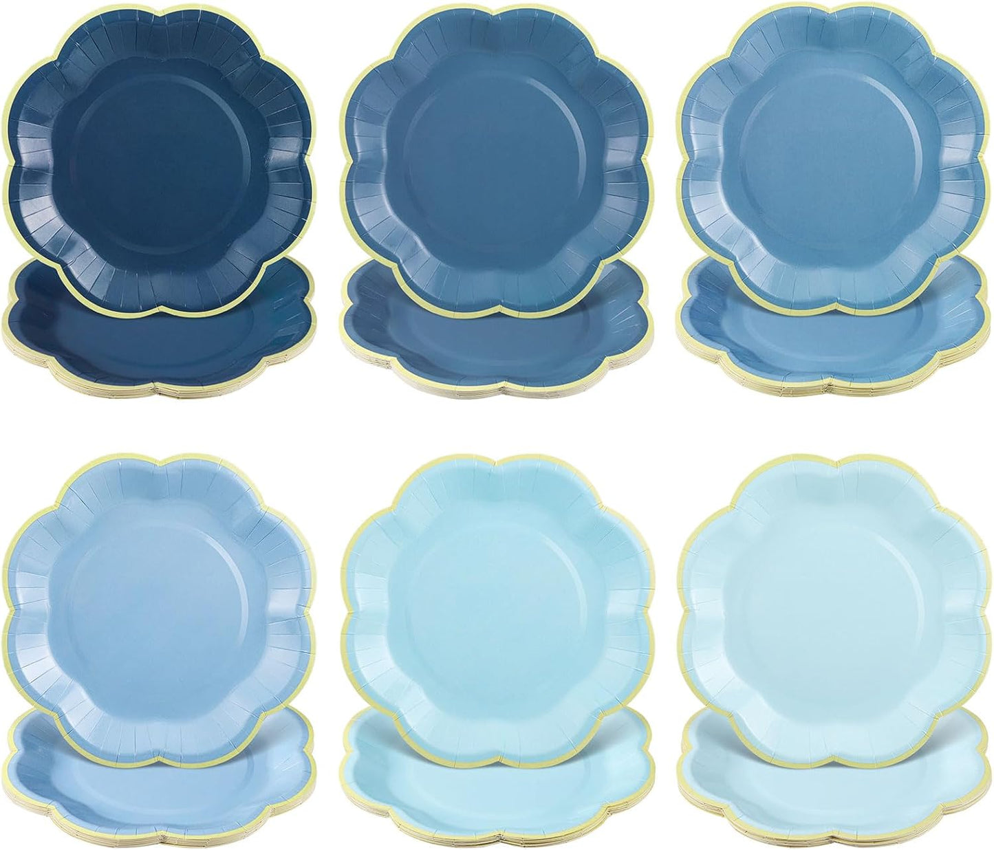 Servilletas y platos para fiesta azules NatNarr