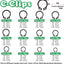 Kit anillos presión y clips E/C 0.079-0.631pulg