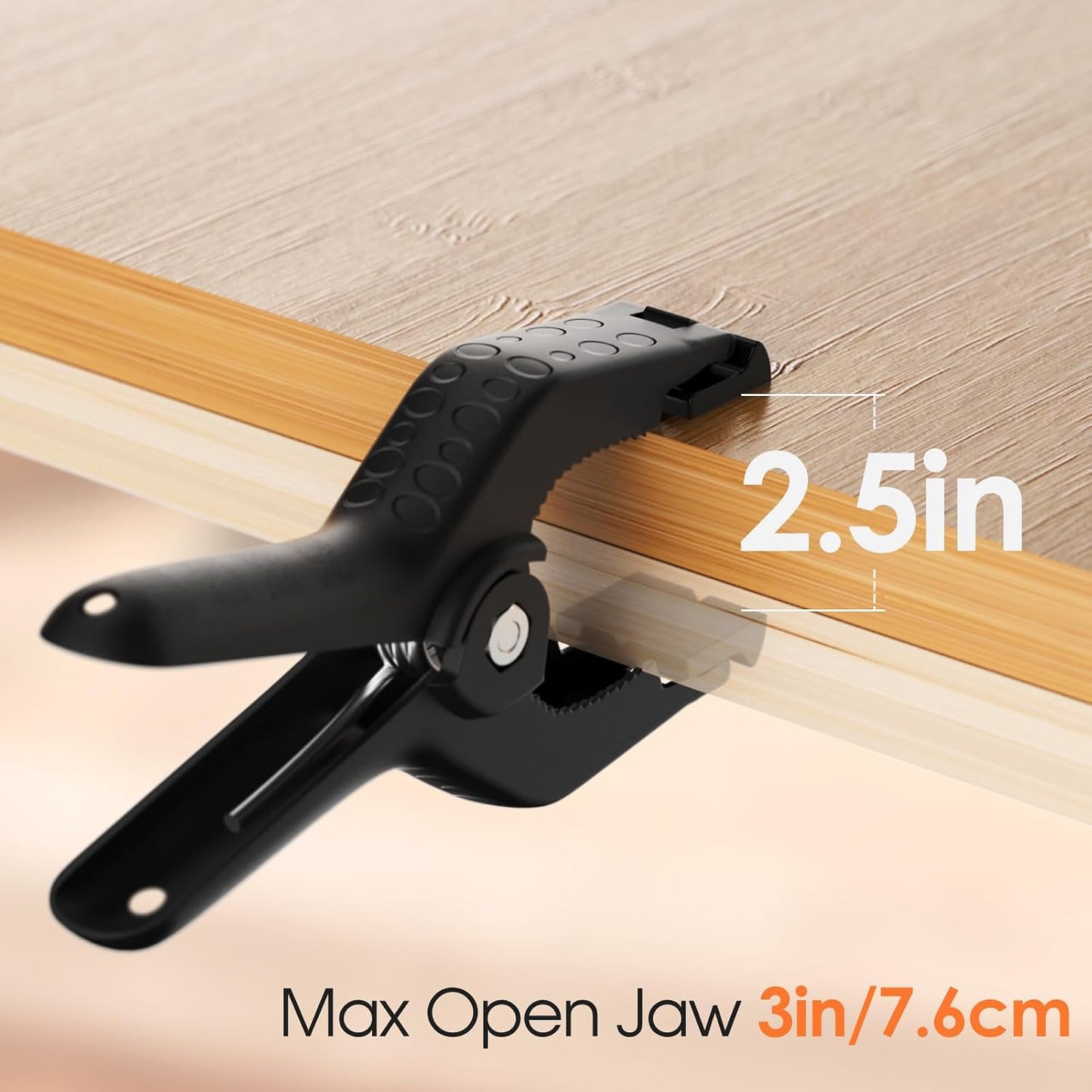 Clampas para fondo 6in pack 6 plástico resistente