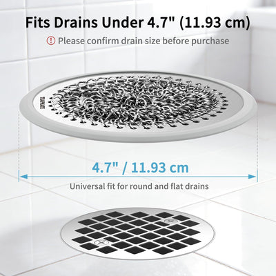 Recogedor pelo drenaje ducha tapón acero inox