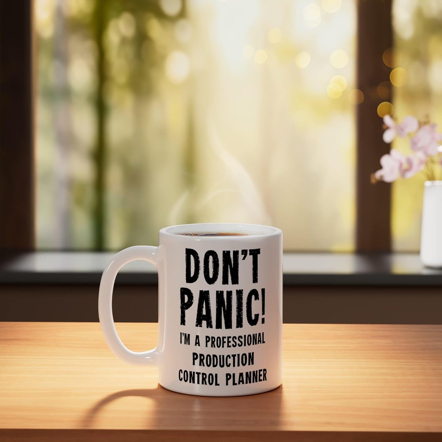 Taza Cerámica Control Planner Blanca