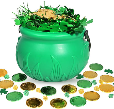 252 Macetas San Patricio 5.7pulg Cubo Plástico Trébol Decoración