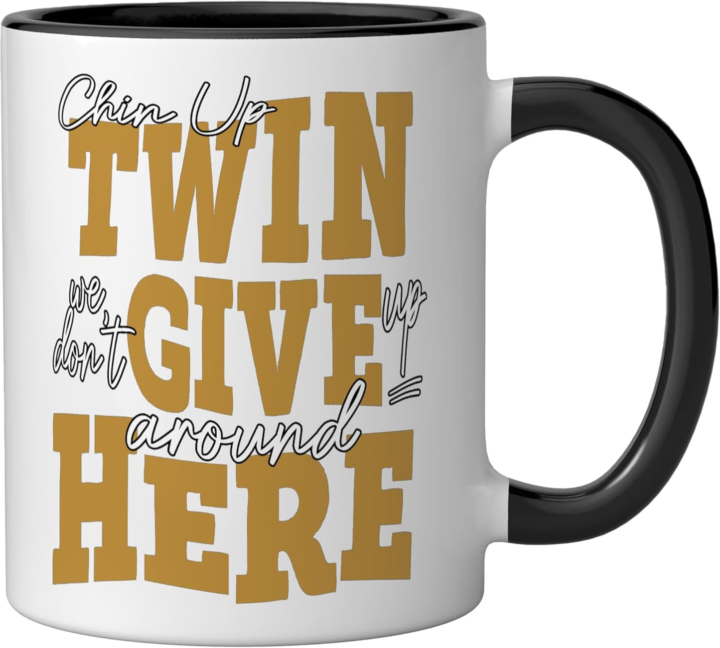 Taza cerámica twin graphic color marrón