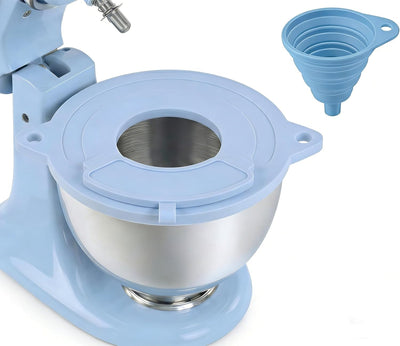 Cubierta de silicona para tazón KitchenAid con orificio central y escotilla de vertido