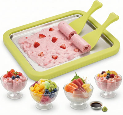 Kit máquina de helado laminado placa fría acero inoxidable 304