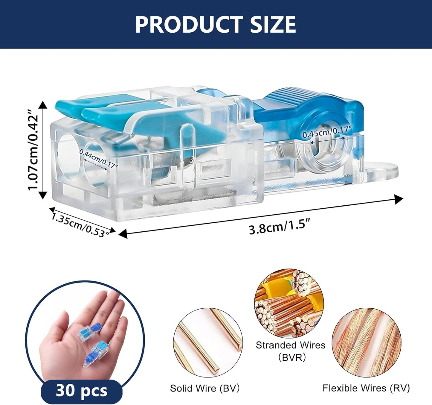 Conectores tipo T 20-14AWG para cables 3 vías a presión