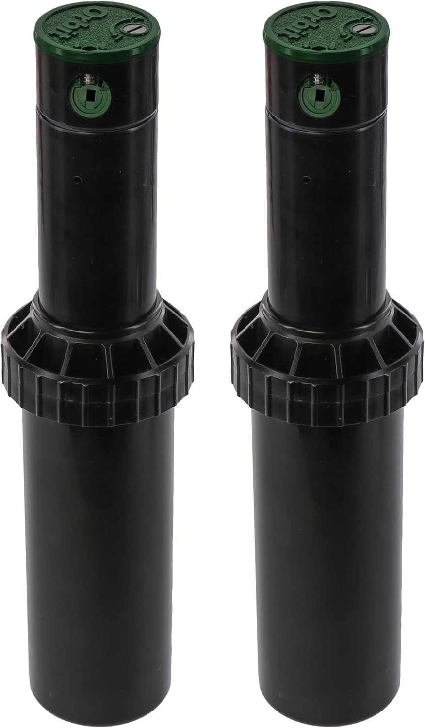 Cabezal aspersor ajustable 4pulg negro 2uds