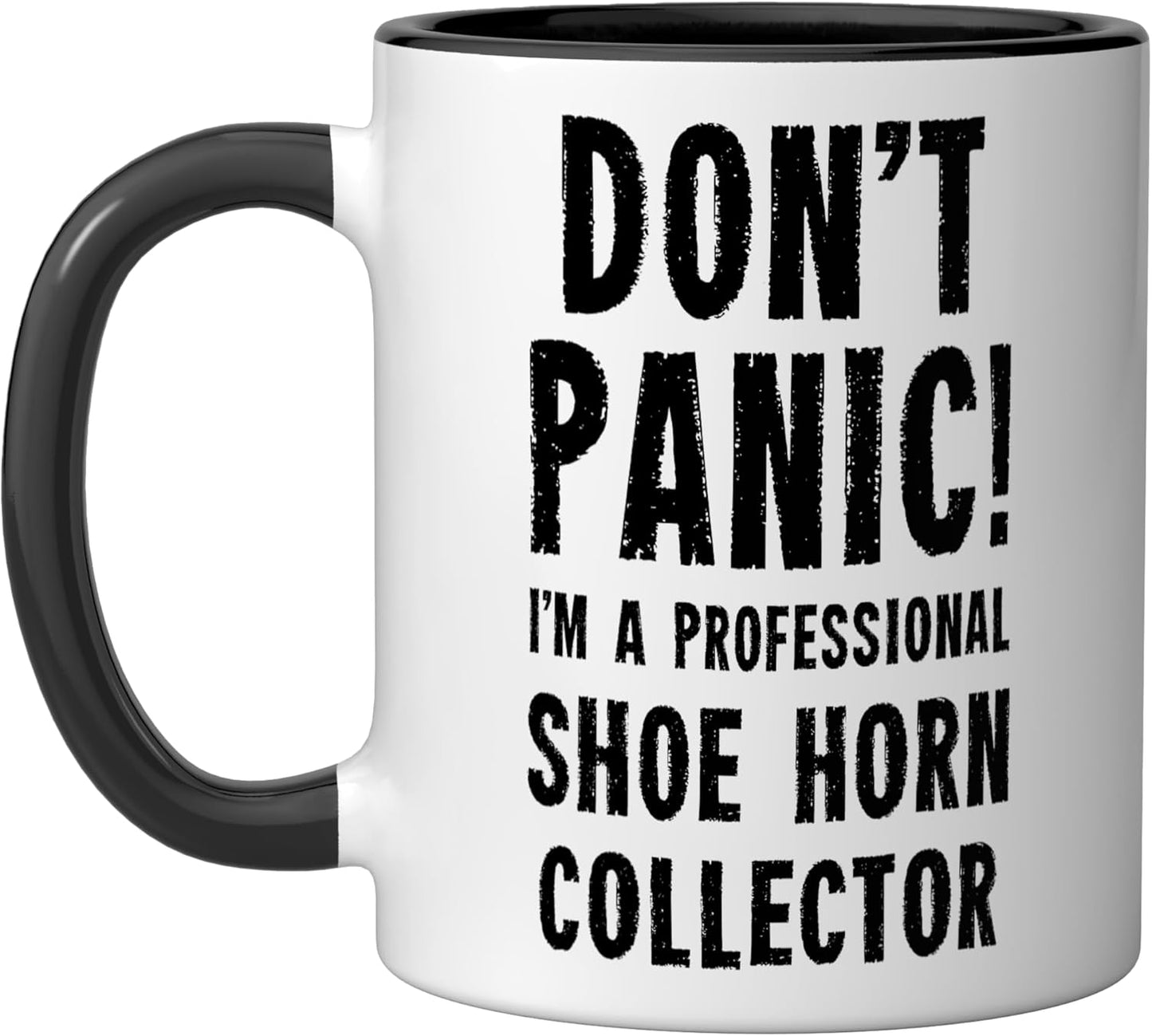 Taza Cerámica Cojín Zapato Negro/Blanco