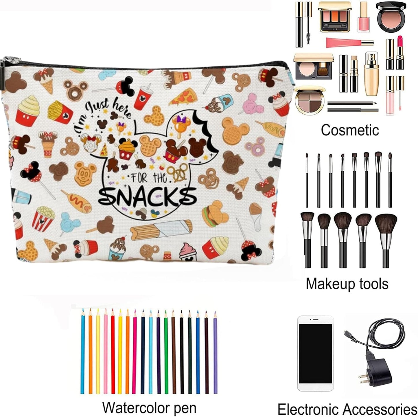 Bolsa maquillaje animal colorida
