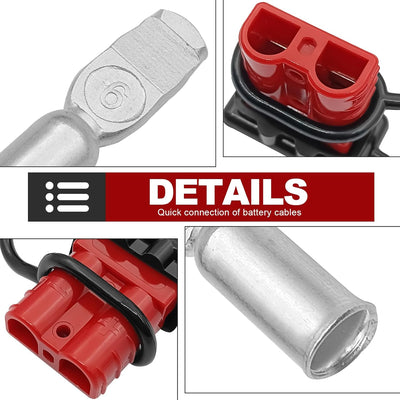 Kit conector desconexión rápida batería 12-36V auto barco
