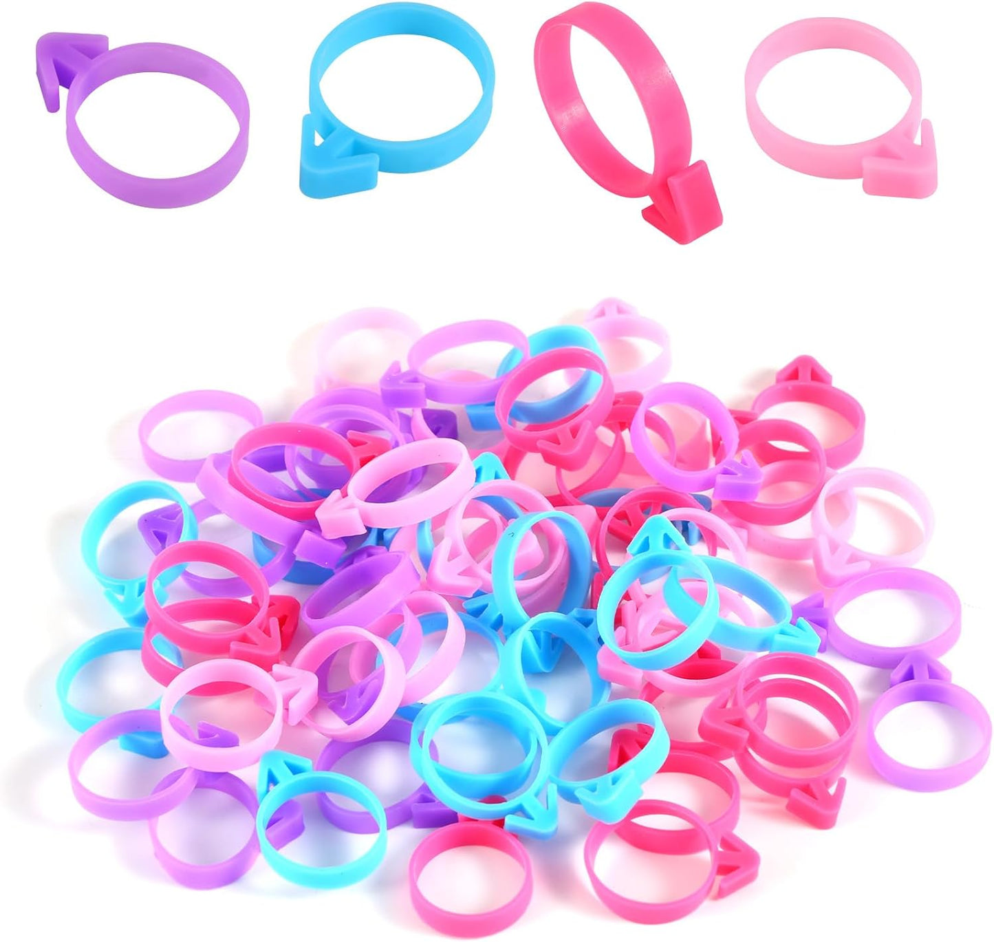 60 lazos de silicona reutilizables para bolsas de pastelería y decoración