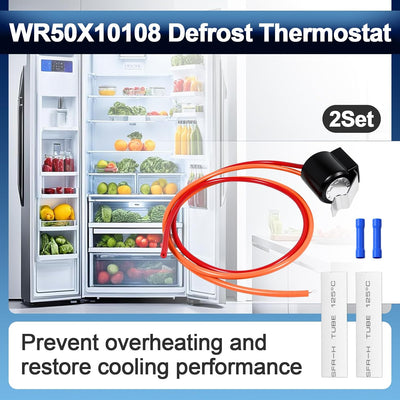 2 Termostatos Descongelación Comp Ge WR50X10108