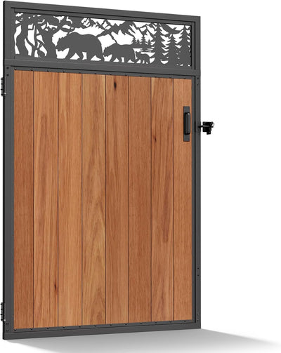 Kit marco puerta valla acero inox 4x6ft izquierdo