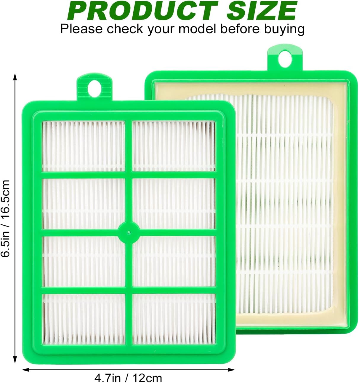 Filtro repuesto compat. Electrolux EL4021A paq 3