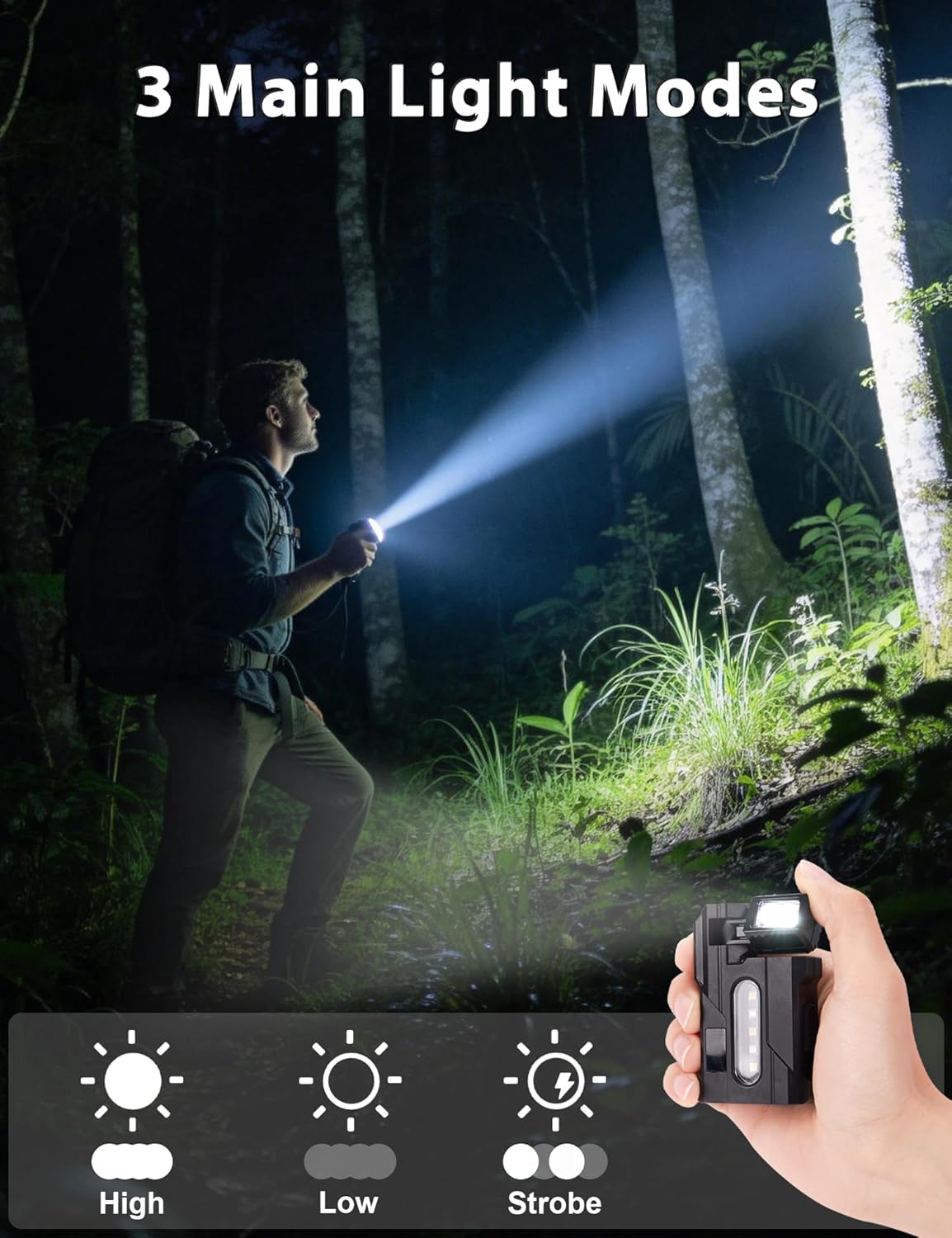 2 Linternas G5 EDC Recargables 400lúmenes Luz Dual