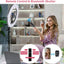 Anillo luz LED 18pulg soporte trípode panel táctil