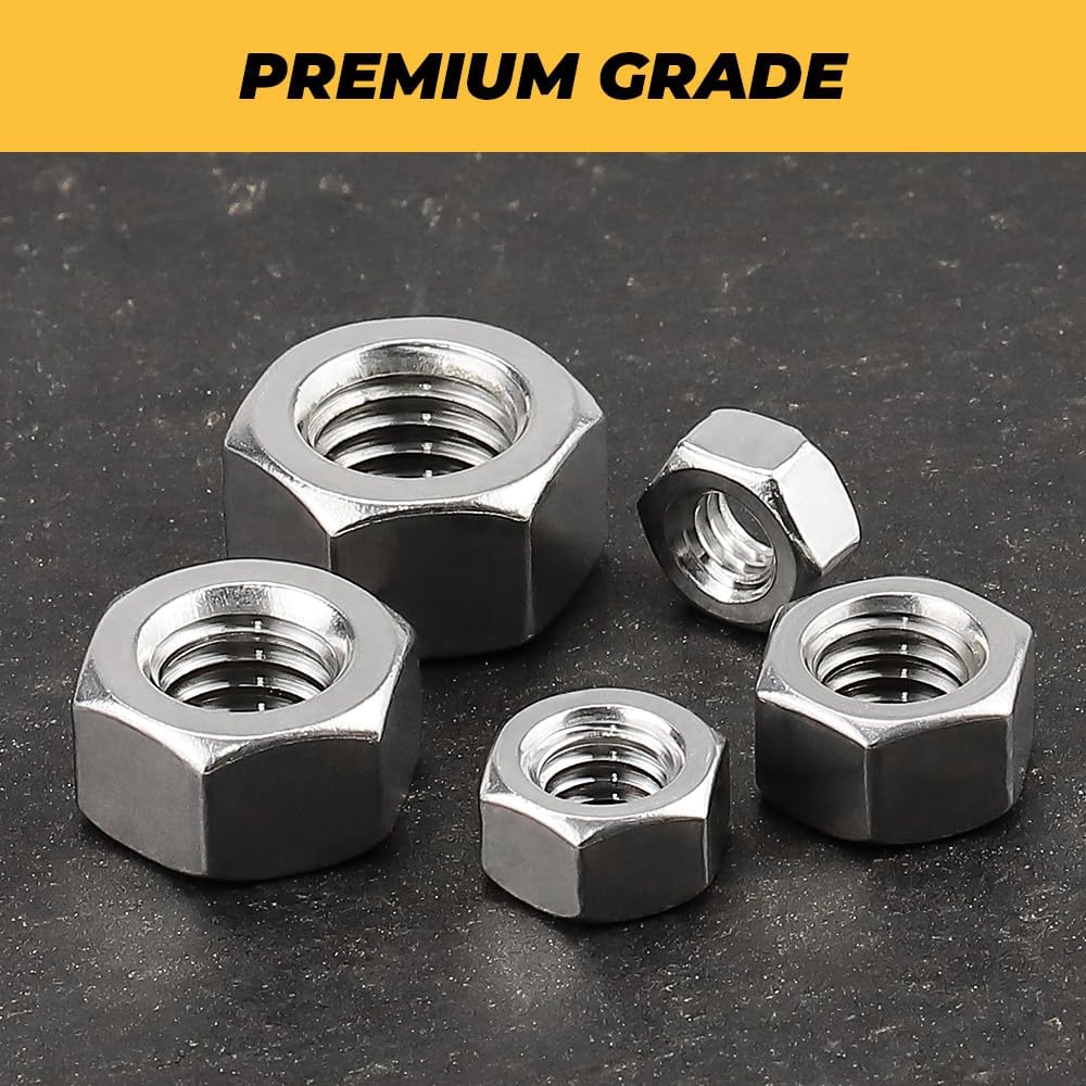 Tuercas hexagonales acero inox A2-70 set 300