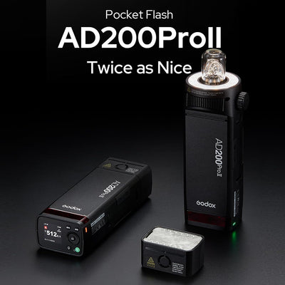Kit AD200Pro II con puerta granero BD-07 y soporte AD-S2