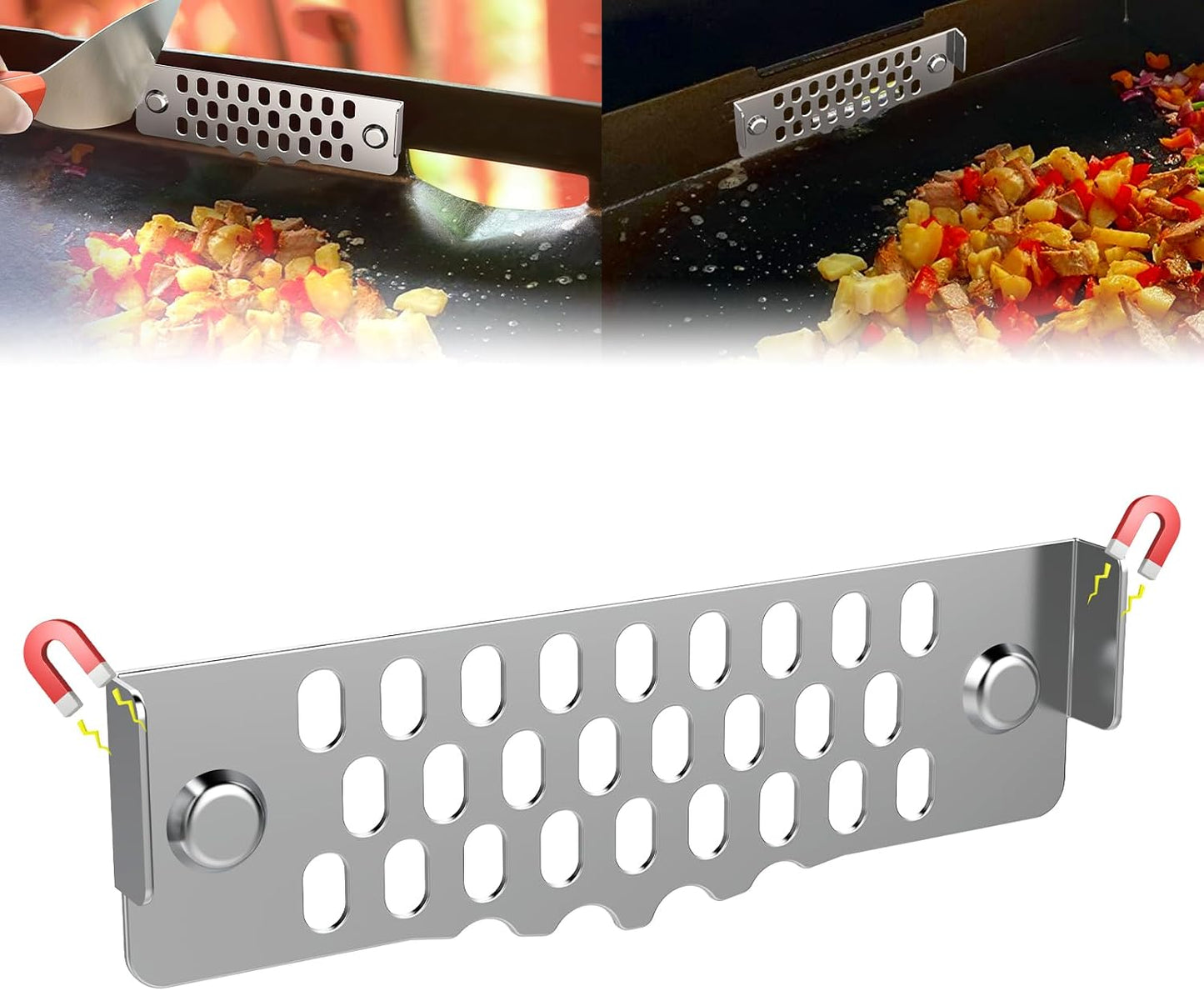 Puerta grasa móvil Blackstone acero inox bloquea alimentos