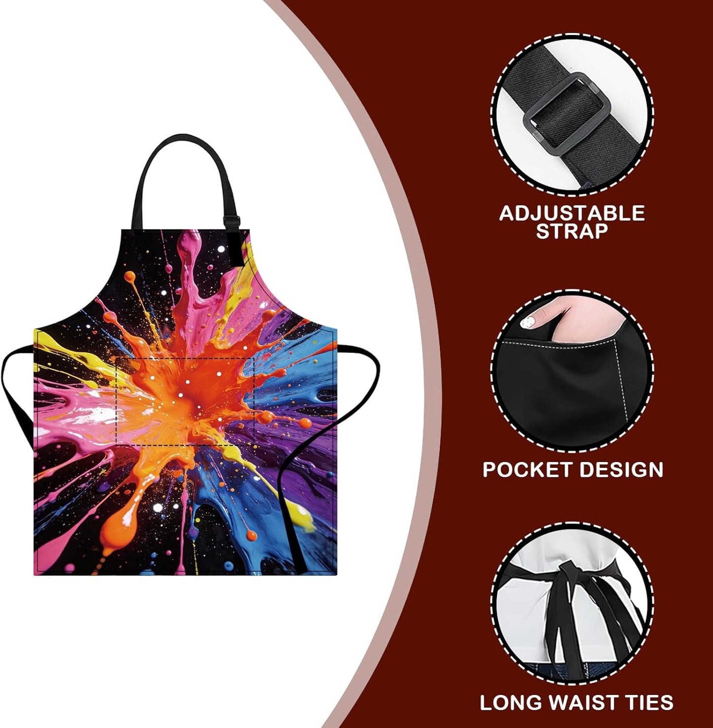 Delantales de cocina para mujer Nuxovilar 26.77 x 30.7