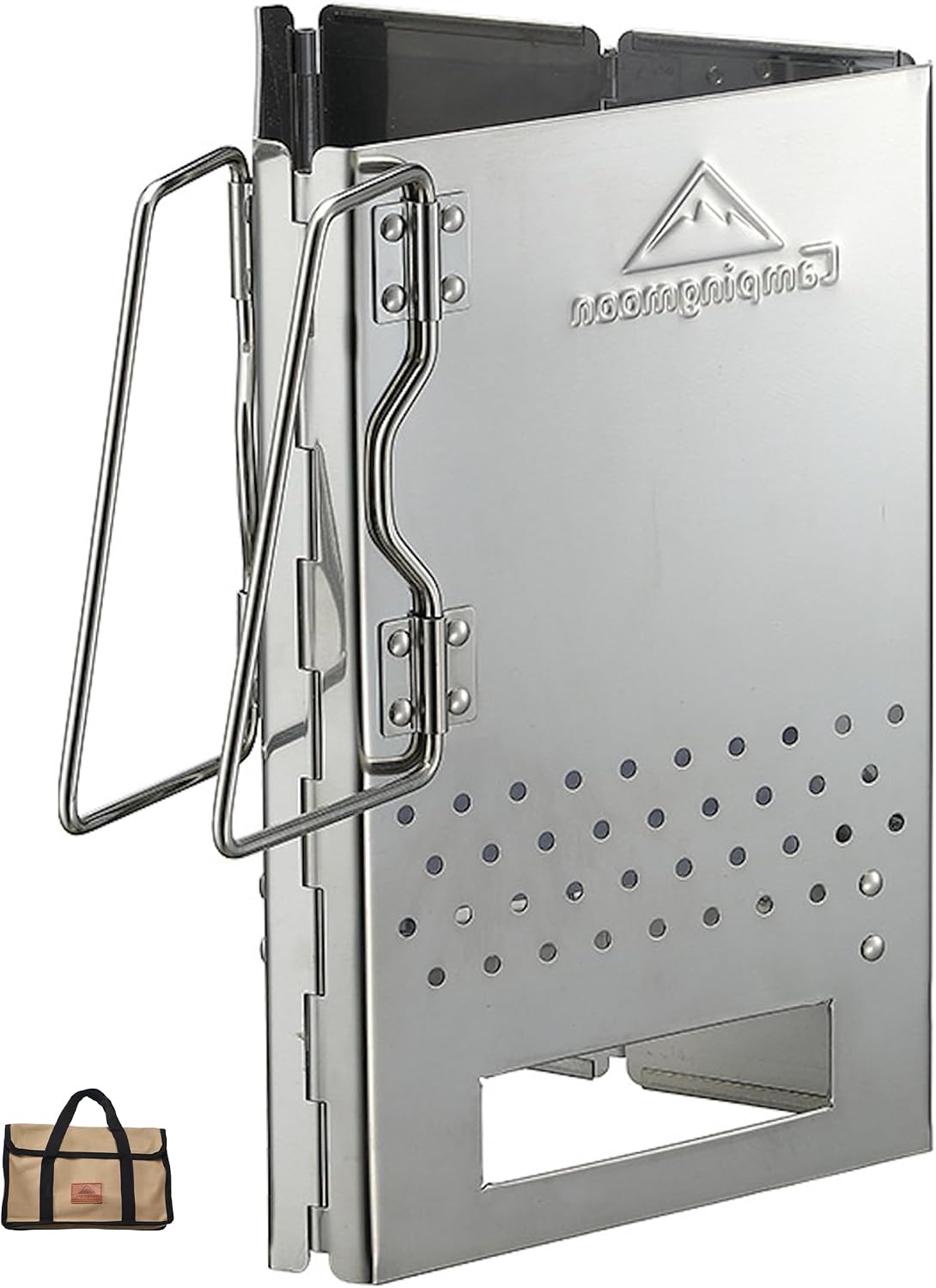 Chimenea de carbón acero inox plegable mt-17