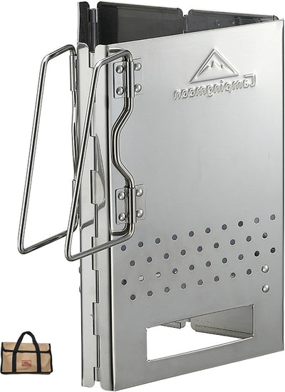 Chimenea de carbón acero inox plegable mt-17