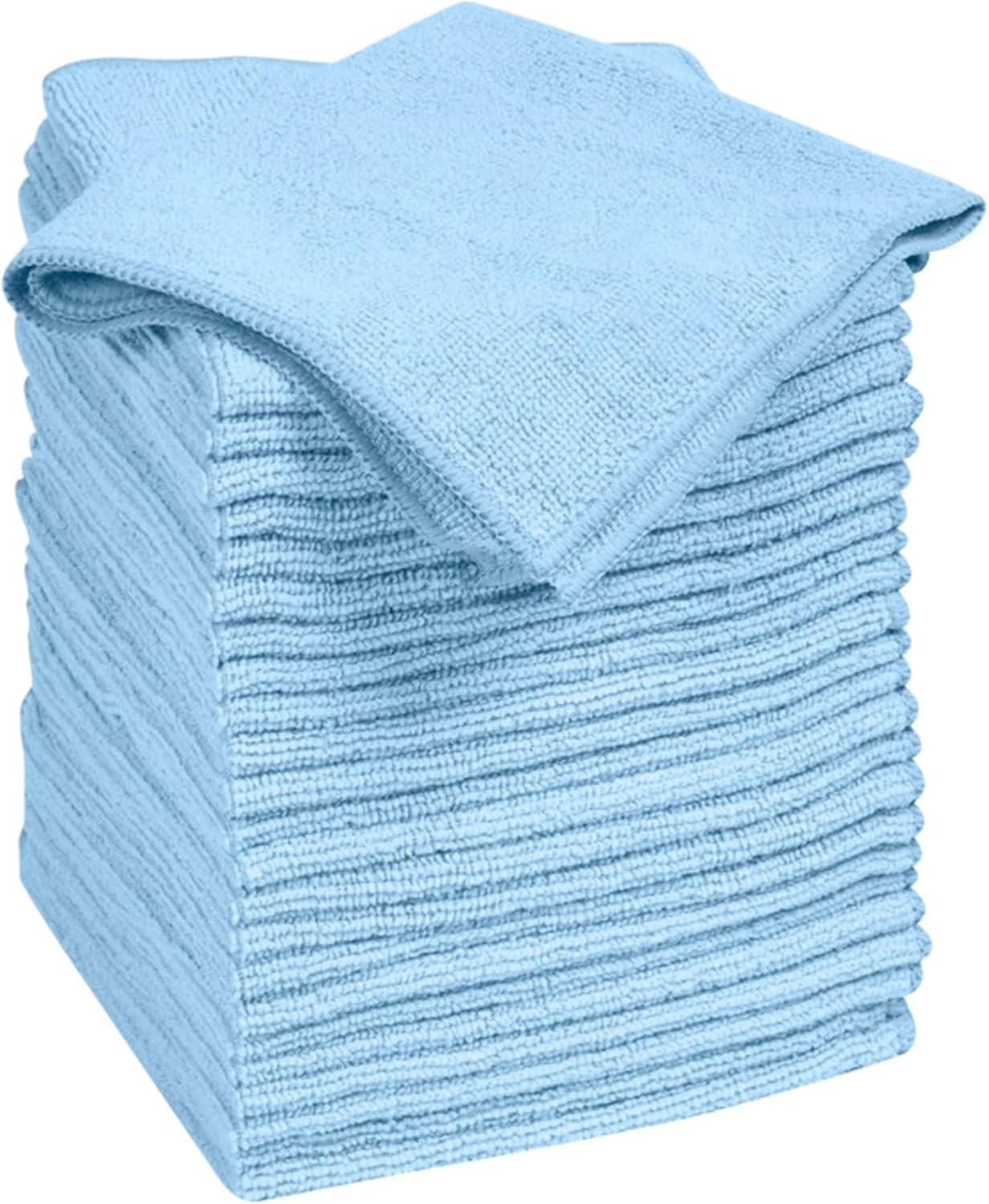 Paño microfibra 14x14pulg azul set 24 lavable multiusos cocina baño