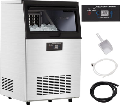 Máquina para hacer hielo capacidad 30 lb contenedor 32 cubos ciclo