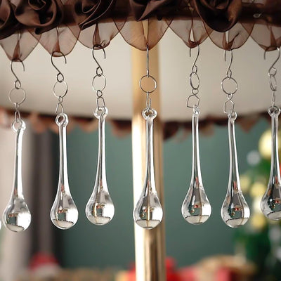 20 Candelabros Cristal Lágrima Prisma Arco Iris Navidad