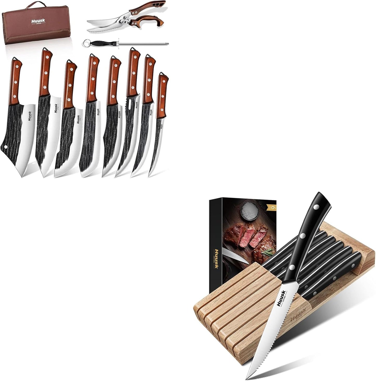 Set 6 Cuchillos Chef Acero Forjado con Bloque