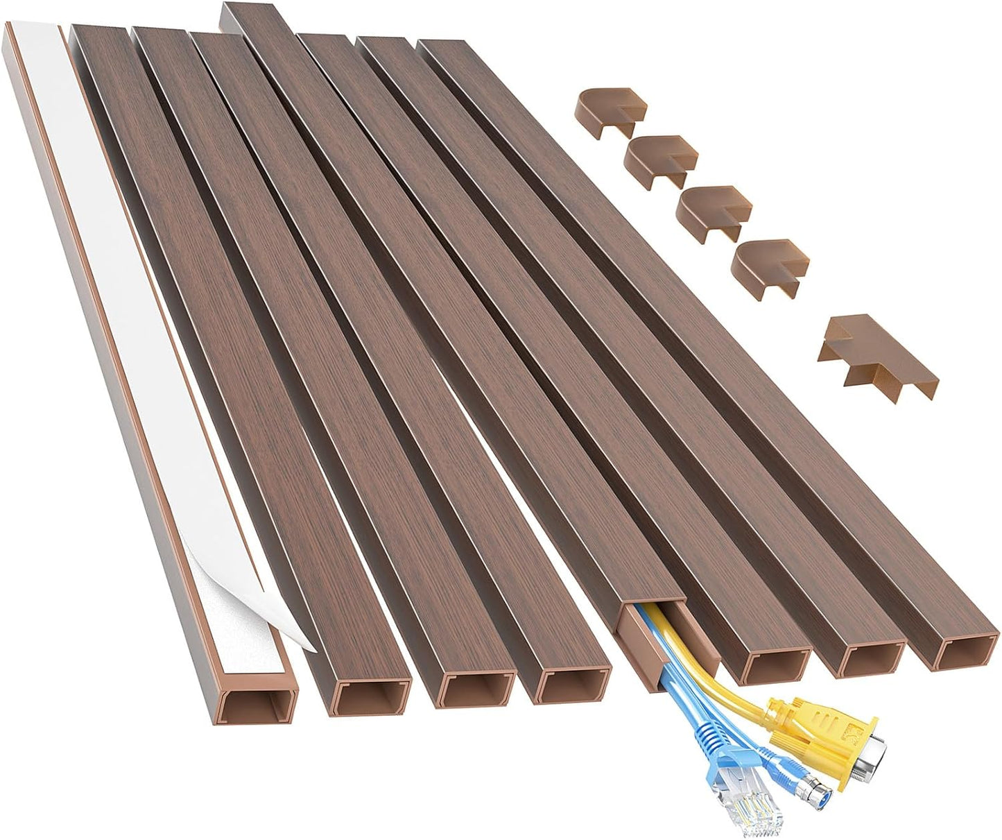 Ocultador cables pared fundas medianas 113pulg para 2-3 cables