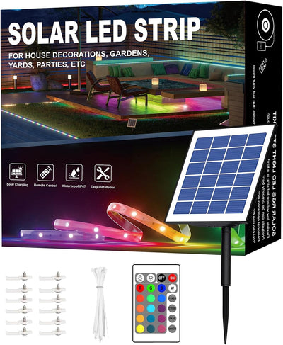 Tira luces LED RGBCW 50ft exteriores autoadhesiva 16 colores