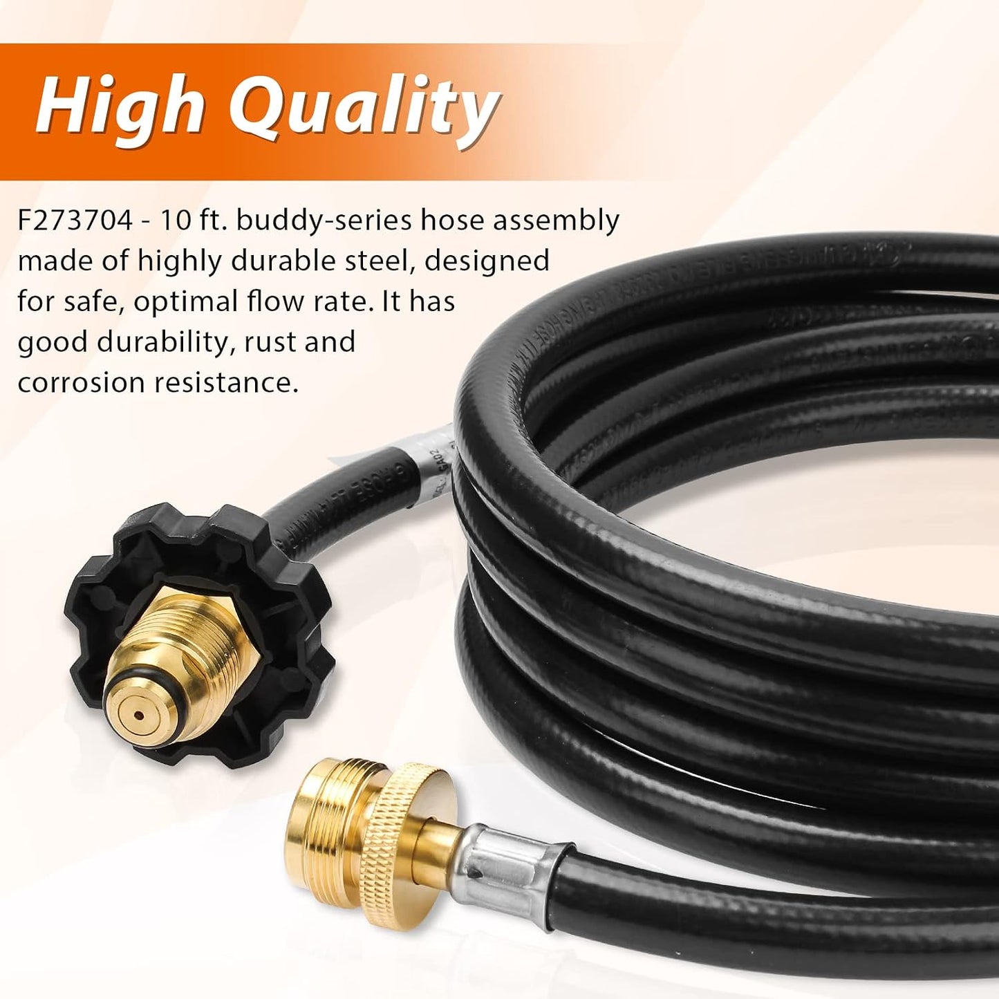 Conjunto manguera adaptador propano 10ft para Heater Buddy