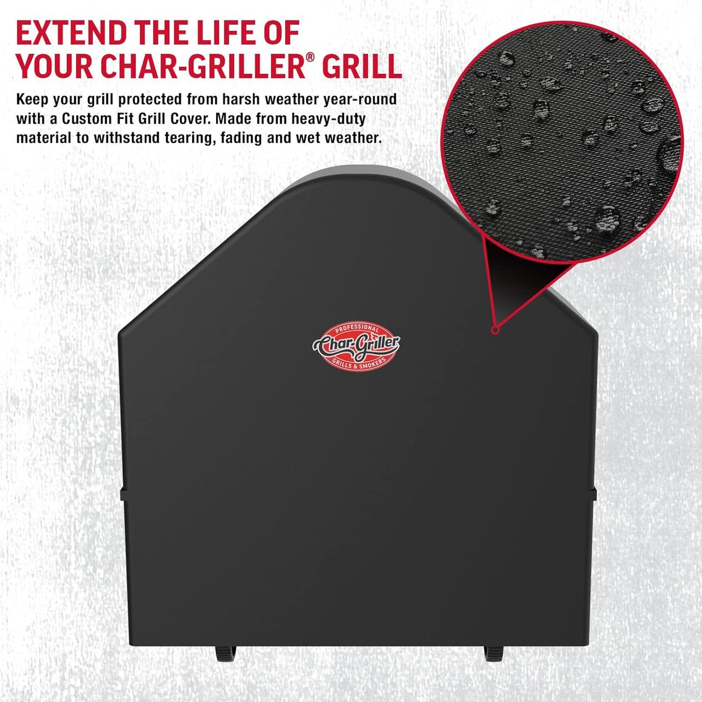 Funda parrilla carbón AKORN Auto-Kamado negro
